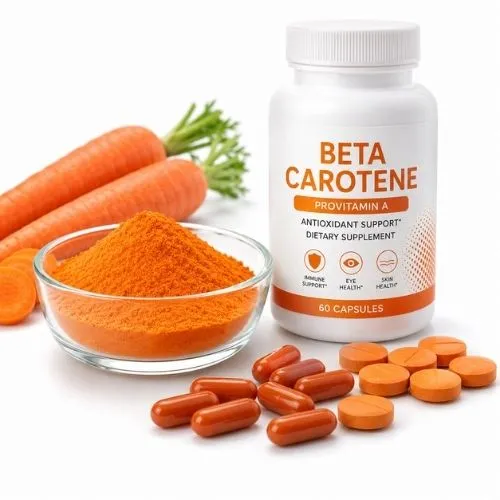 Which industries use beta carotene color additives?